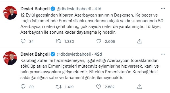 mhp başkanı devlet bahçeli; "türkiye, azerbaycan ile sonuna kadar dayanışma içindedir"