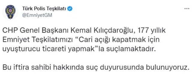kemal kılıçdaroğlu'nun sözleri sonrasında hakkında suç duyurusunda bulunuldu