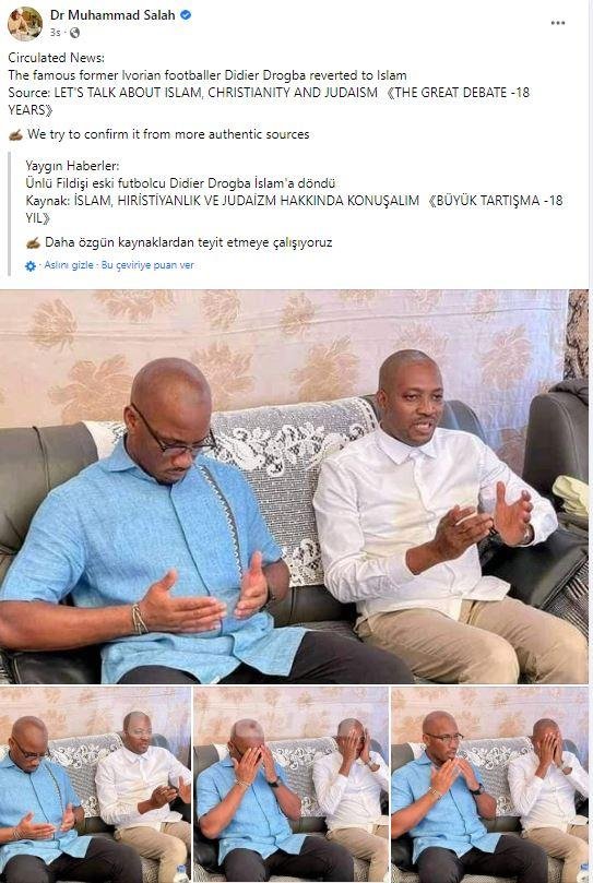 Didier Drogba Müslüman olduğunu açıkladı