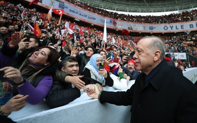 Cumhurbaşkanı Erdoğan Galatasaray Stadında 100 Bin kişi ile buluştu
