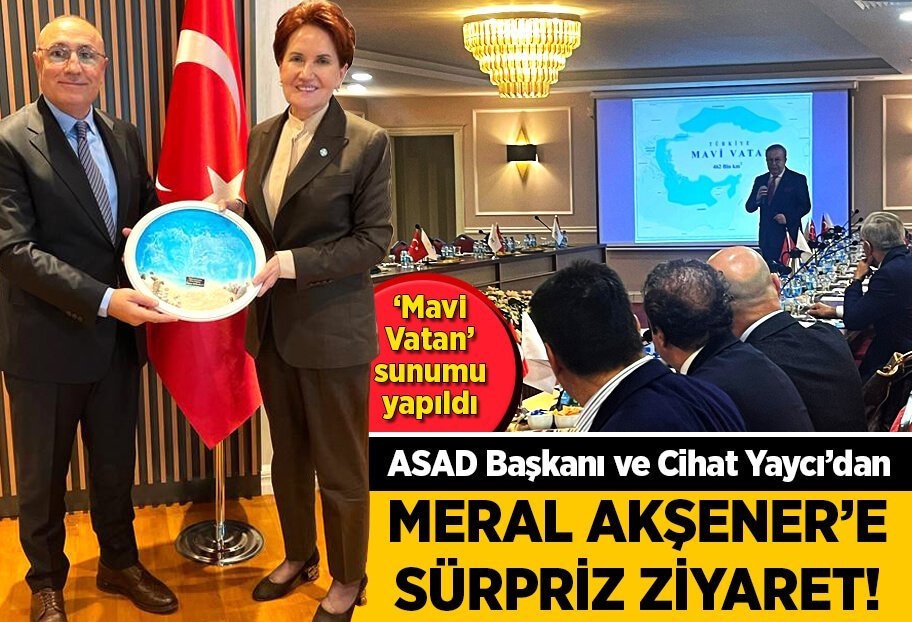 ASAD Başkanı ve Emekli Tümamiral Cihat Yaycı'dan İYİ Parti'ye sürpriz ziyaret