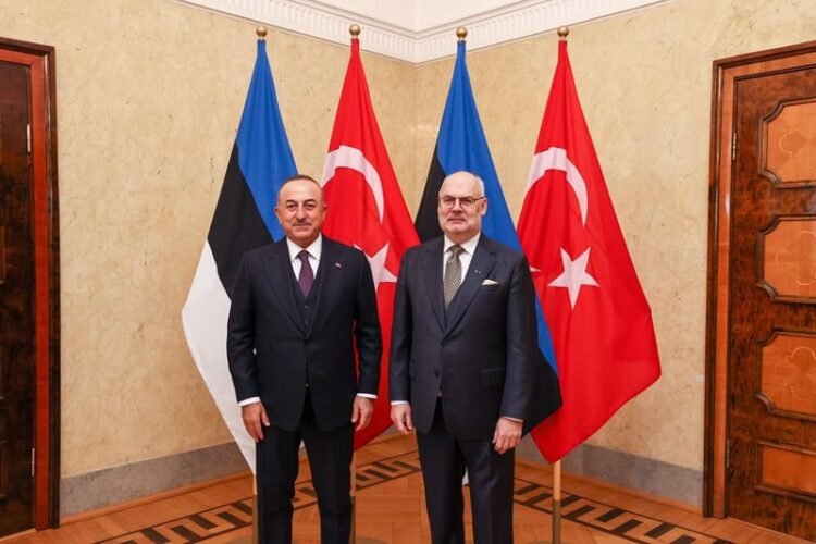 Estonya Cumhurbaşkanı Karis, Bakan Çavuşoğlu'nu kabul etti
