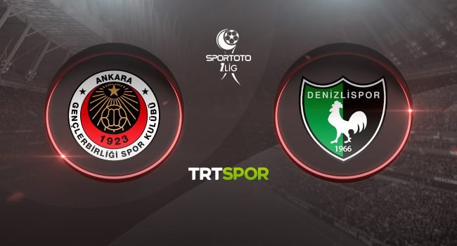 TRT Spor canlı izle! TFF 1. Lig Gençlerbirliği Denizlispor maçı canlı kesintisiz izle