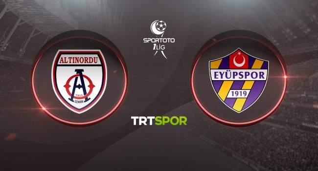 TRT Spor canlı izle! Altınordu Eyüpspor maçı canlı izle