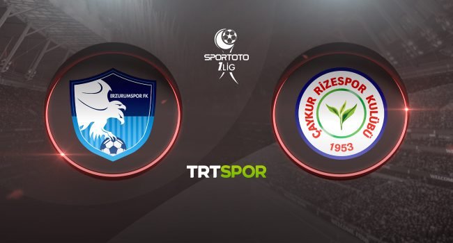 TRT Spor canlı izle! Erzurumspor FK Çaykur Rizespor maçı canlı izle