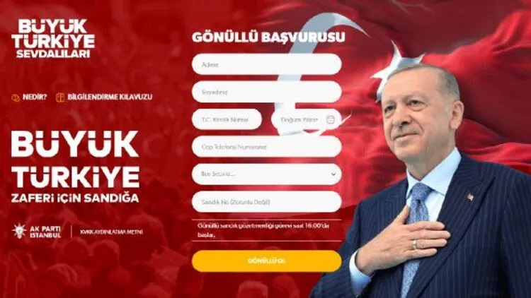 AK Parti İstanbul'dan vatandaşlara sandıklarda "gönüllü görev" daveti