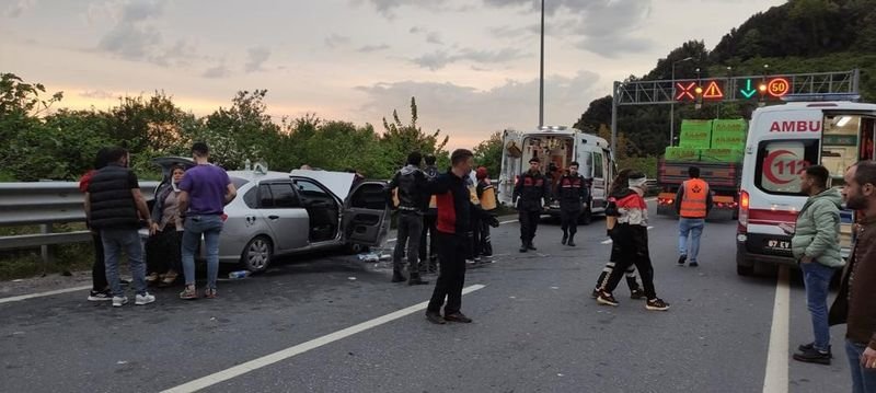 zonguldak'ta trafik kazası: 4 yaralı
