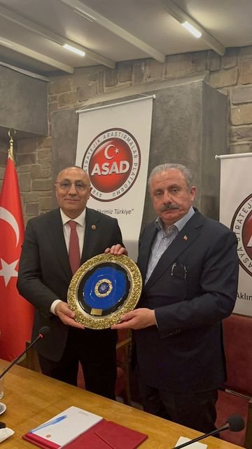 Meclis Başkanı Mustafa Şentop ASAD'a konuk oldu