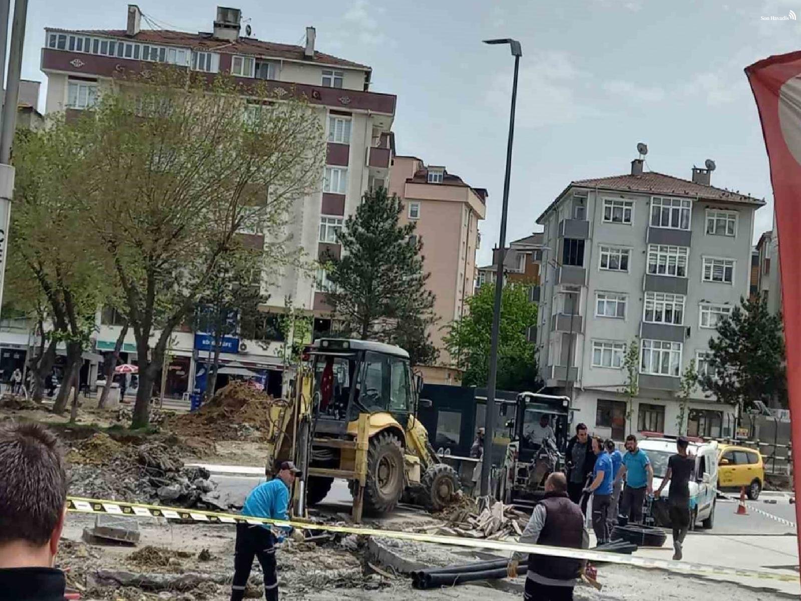 Doğal gaz borusunu patlattılar: Çerkezköy'de doğal gaz paniği