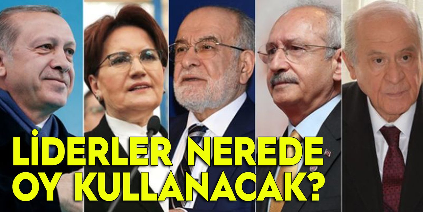Türkiye sandık başında: Liderler nerede oy kullanacak?