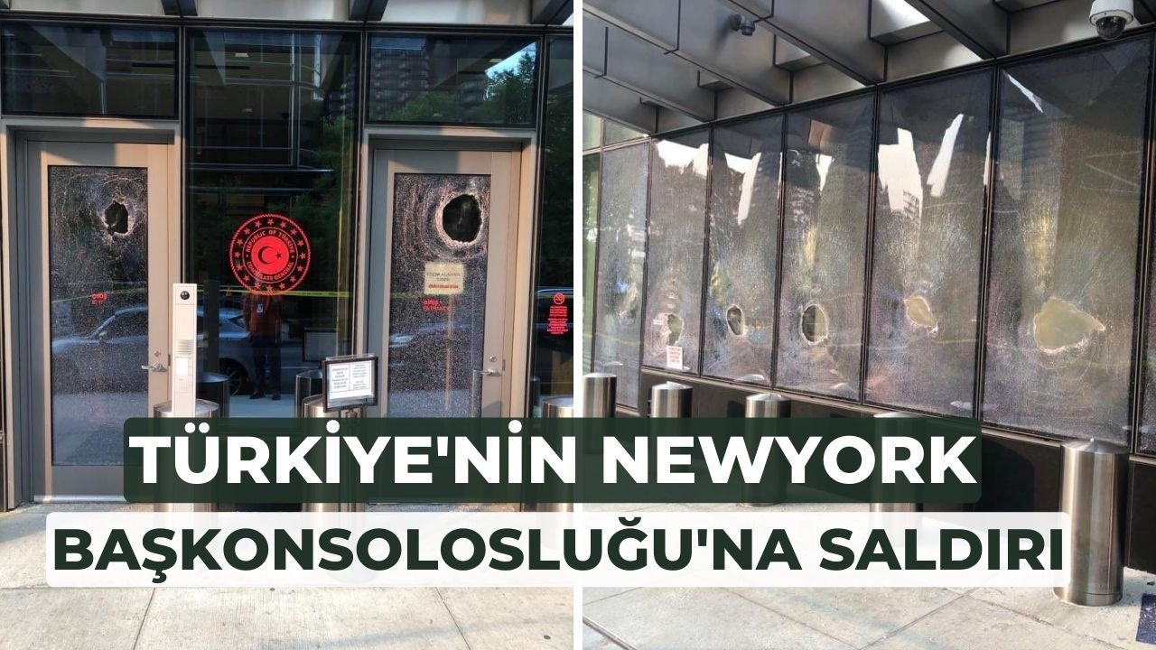 Türkiye'nin New York Başkonsolosluğu'na saldırı! Türkevi'nin camlarını kırdılar