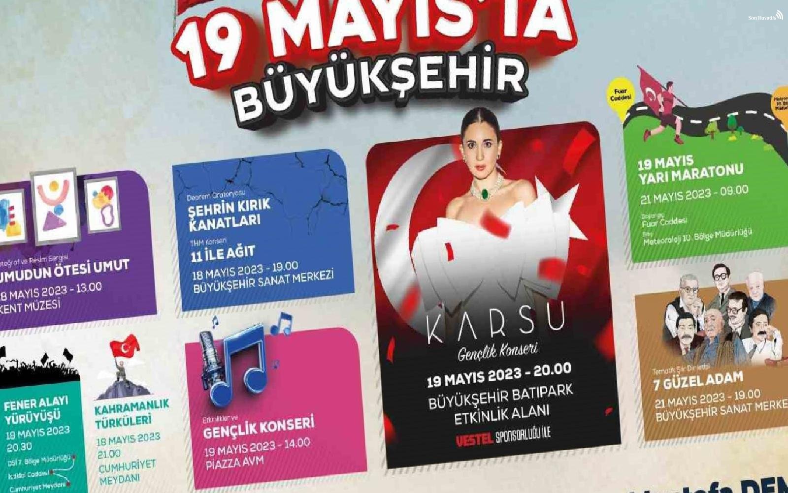 Samsun'da 19 Mayıs coşkusu yaşanacak