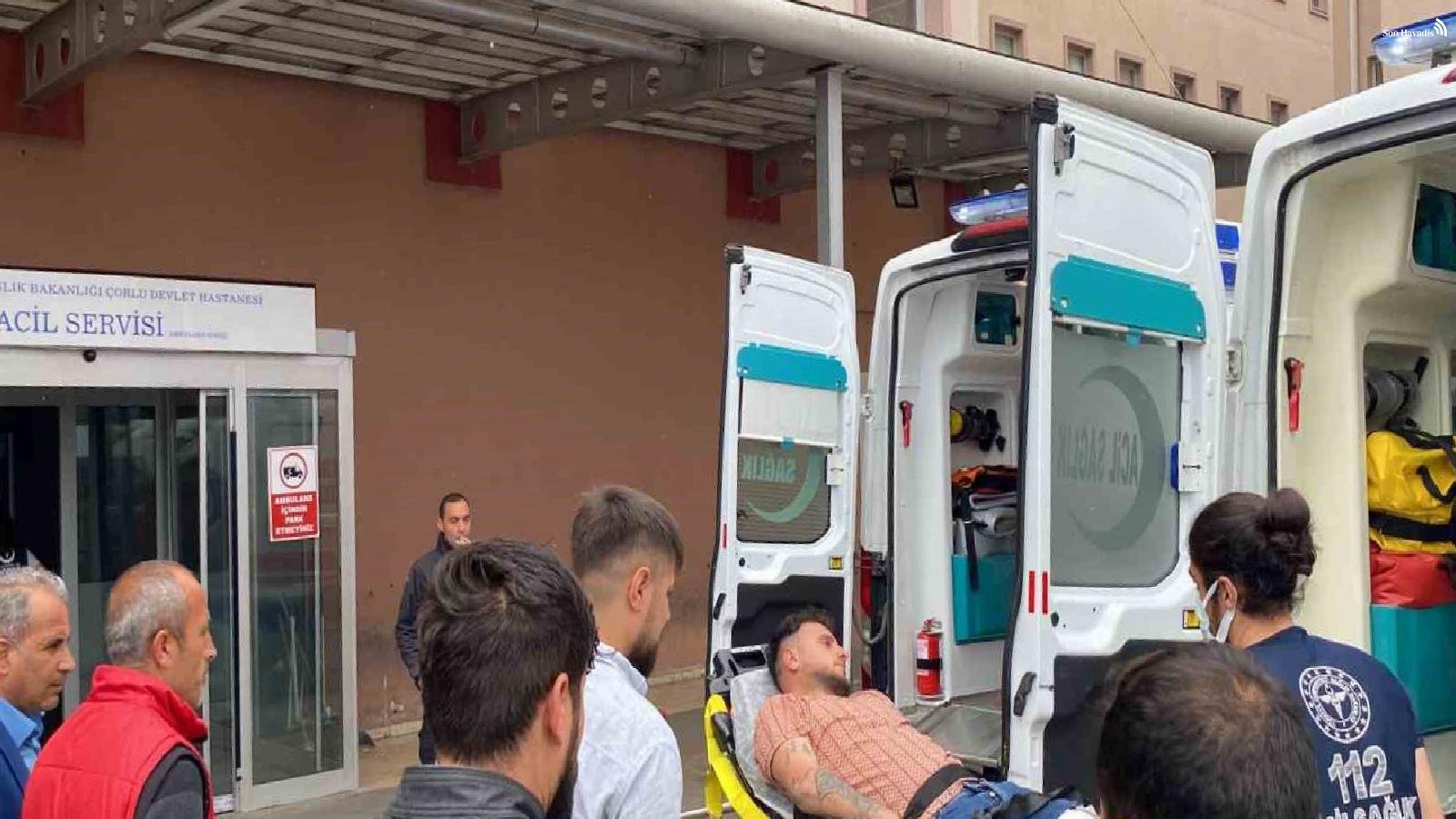 Tekirdağ'da komuta yaralama: 2 yaralı