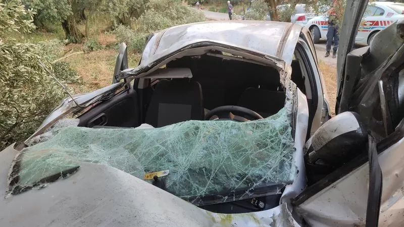orhangazi'de otomobil zeytinliğe daldı: 1 ölü, 1 yaralı